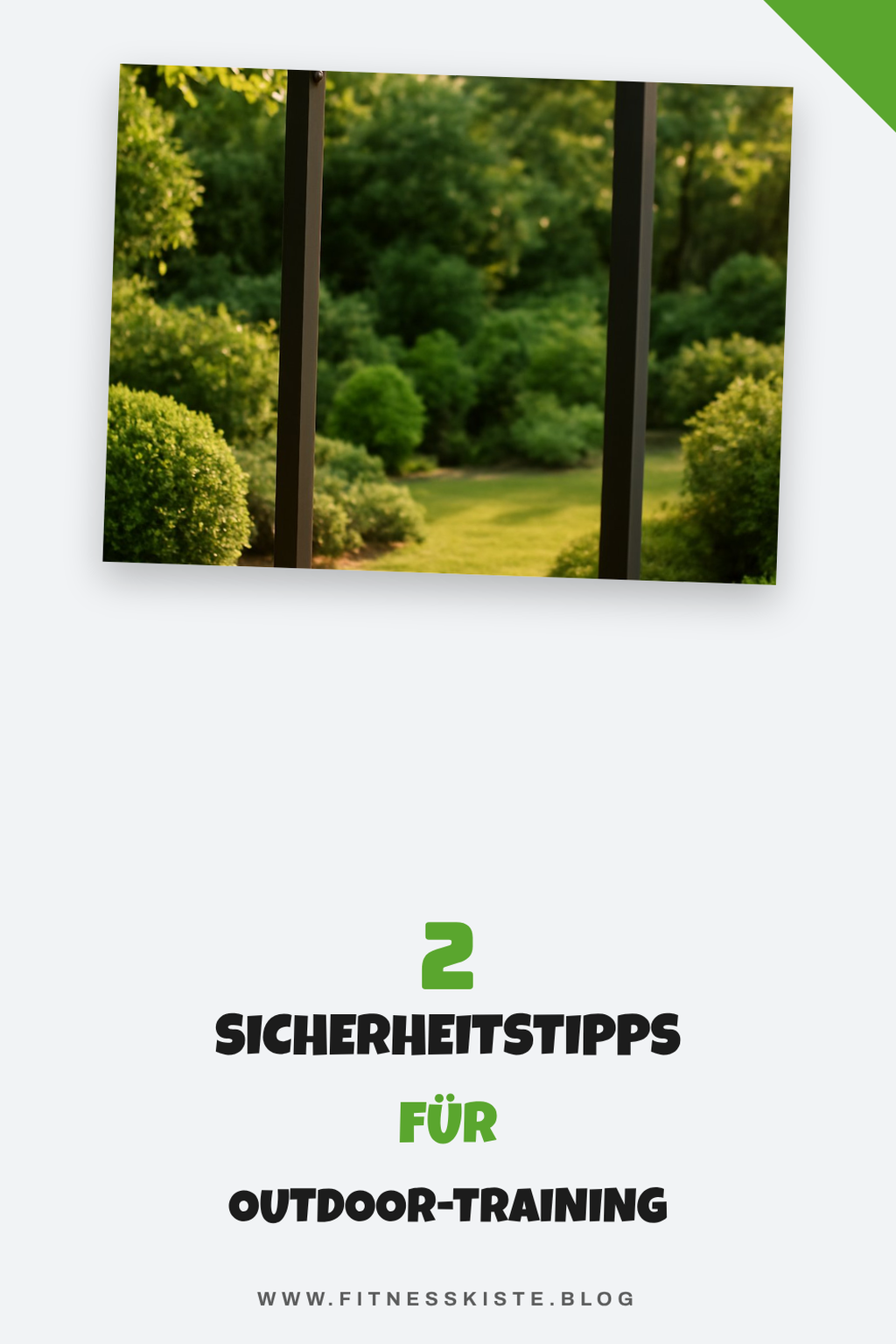 Sichere dein Training im Freien