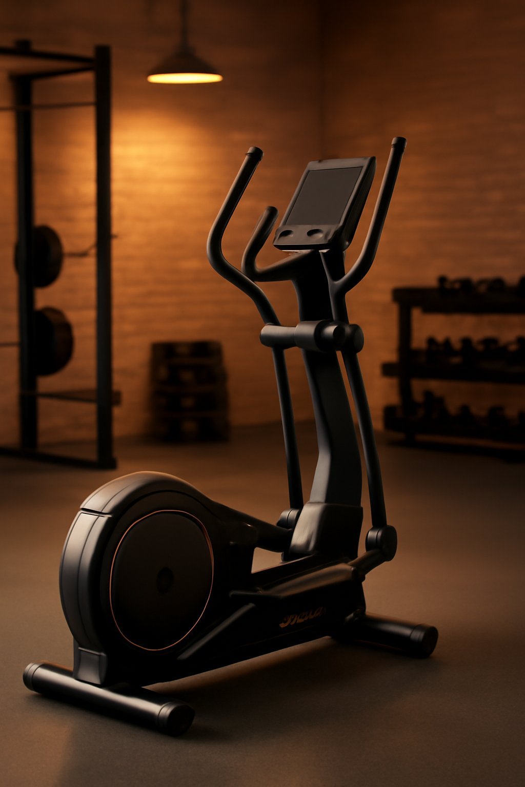 ergonomischer Crosstrainer mit breiten Pedalen