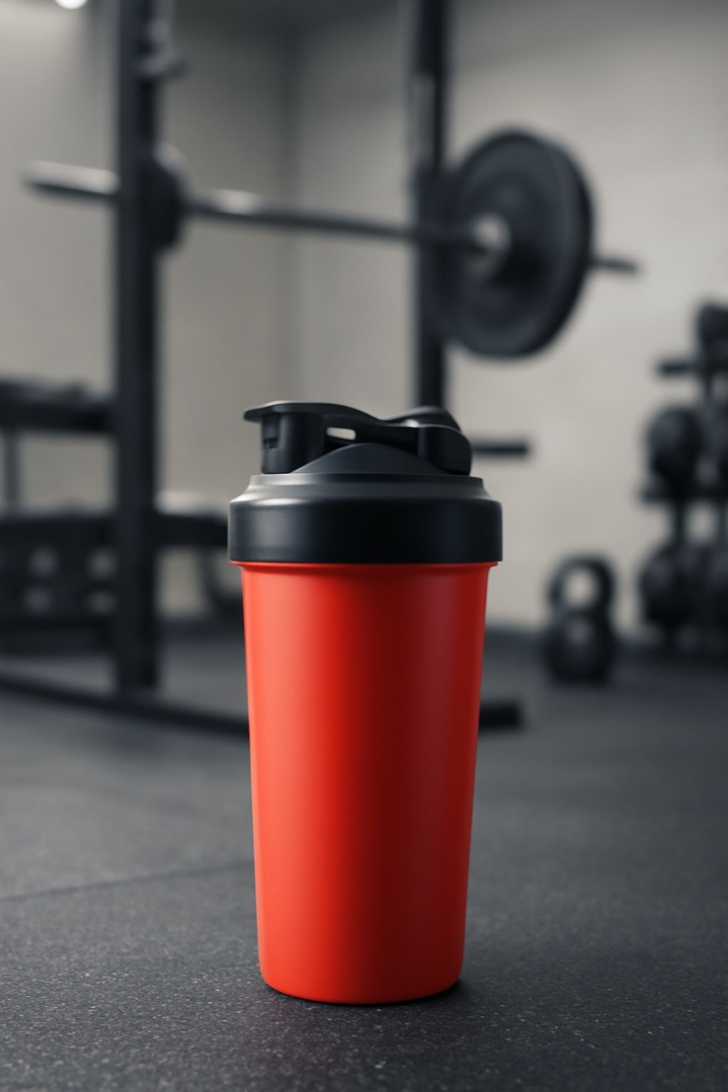 Schwarzer Protein Shaker 700ml