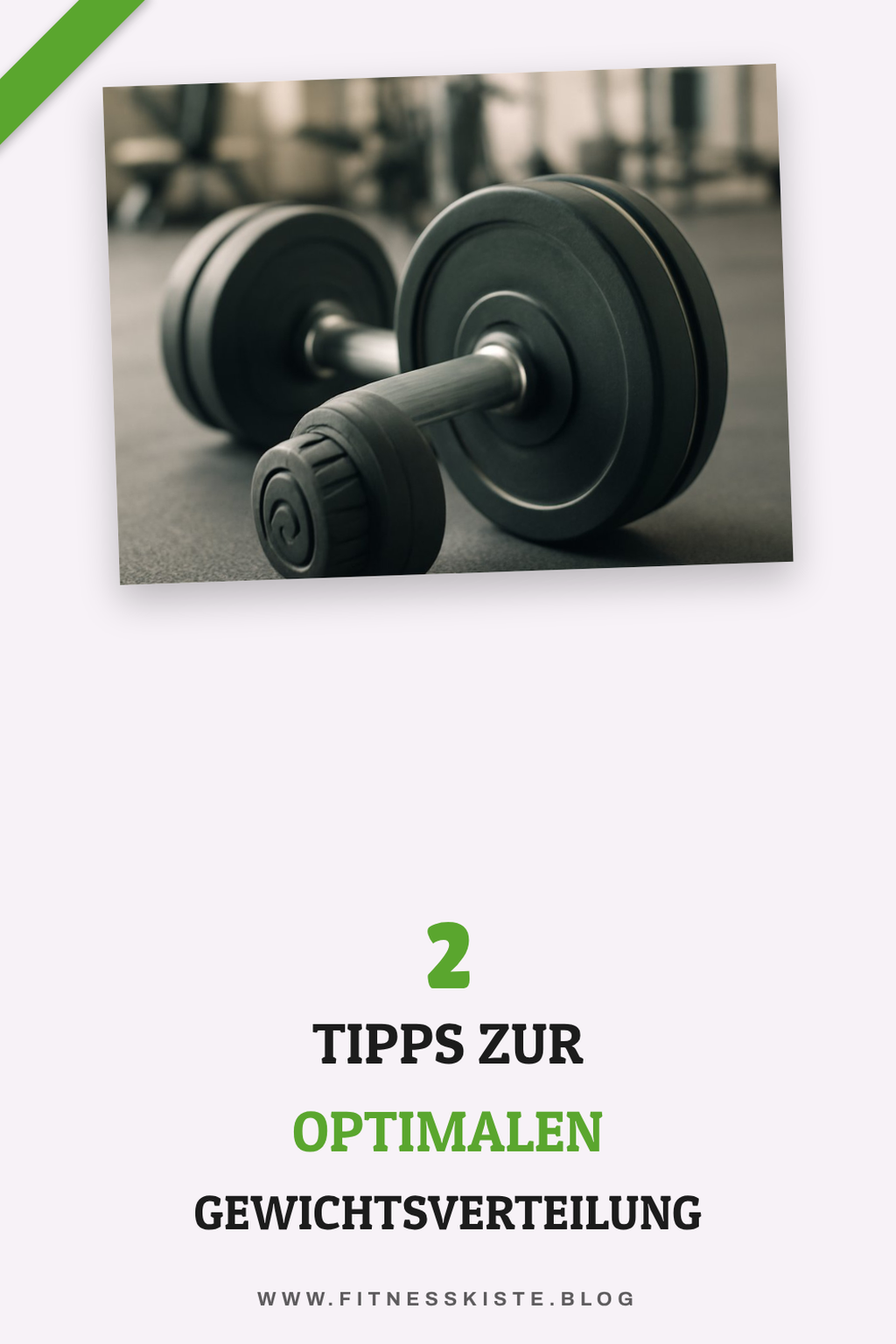 Die richtige Gewichtsverteilung für effektives Training
