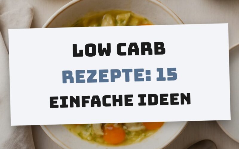 Low Carb Rezepte: 15 einfache Ideen zum Abnehmen