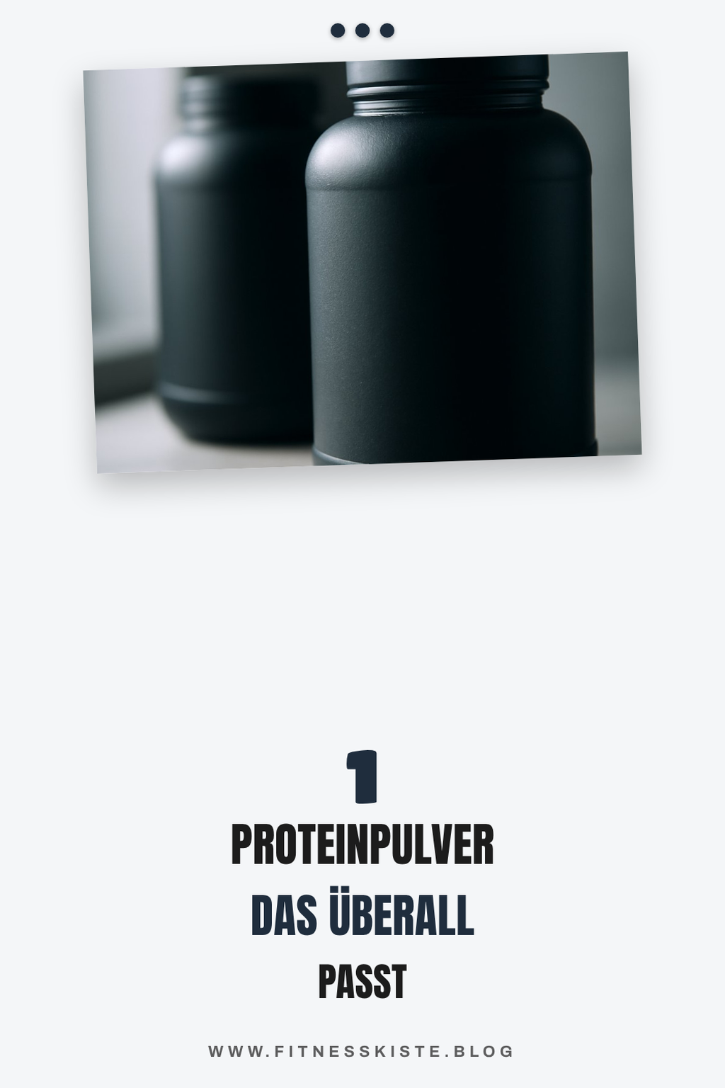 1 Proteinpulver für unterwegs