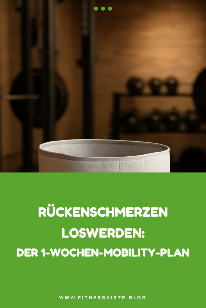 Rückenschmerzen loswerden: Der 1-Wochen-Mobility-Plan