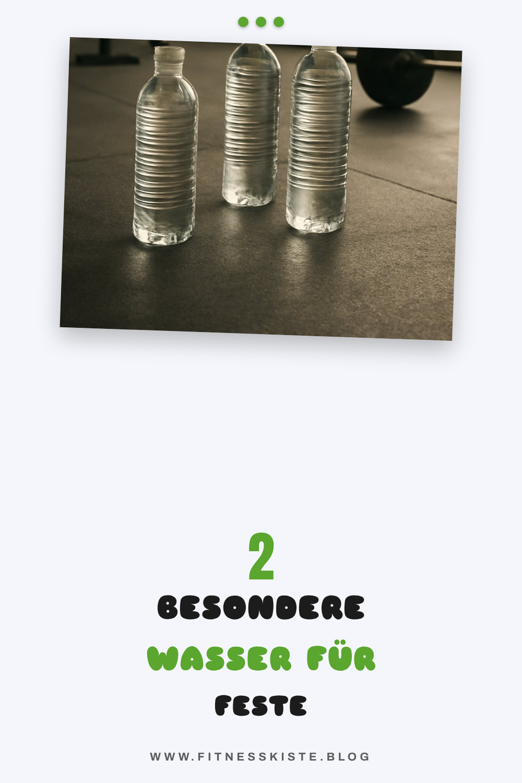 Wasser für besondere Anlässe