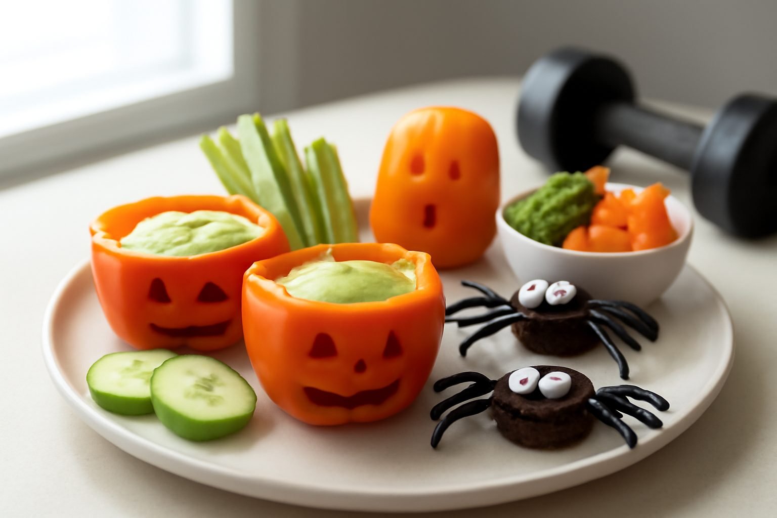 Halloween Snacks einfach Kalorienarm